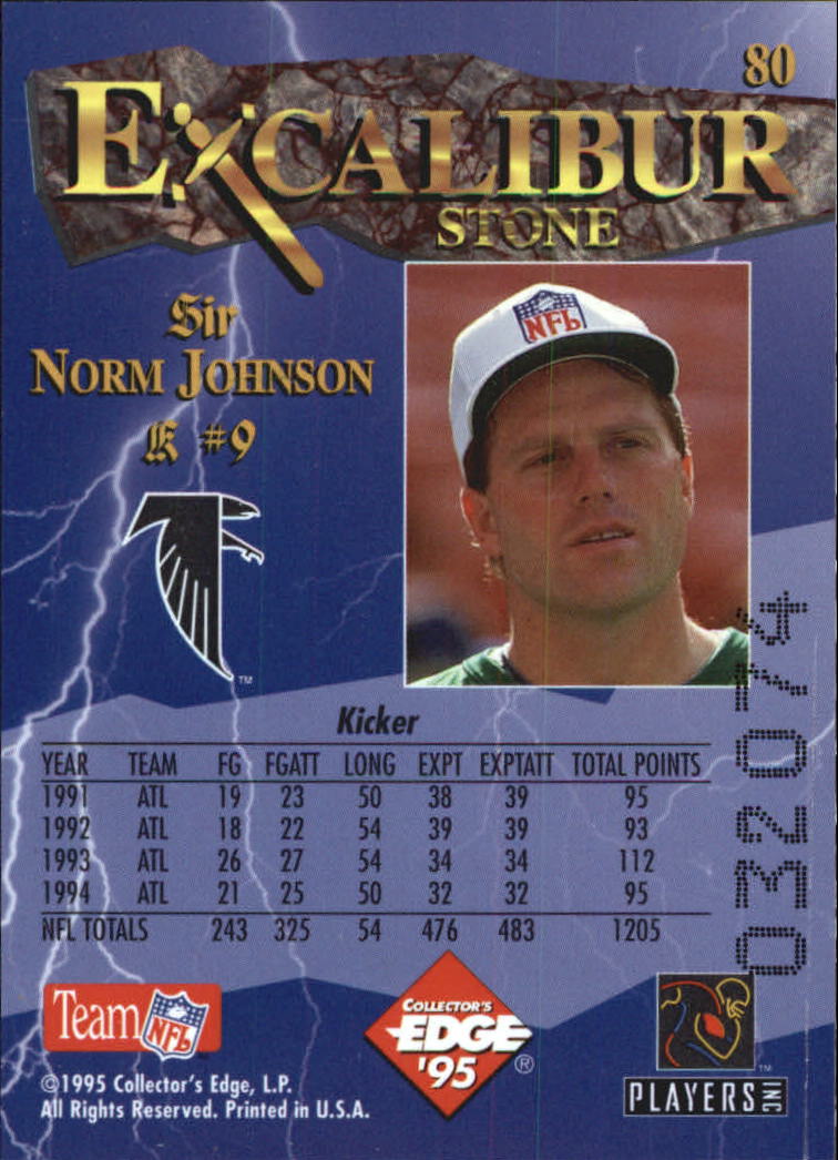A0723- 1995 Excalibur FB Cards 1-150 +Rookies -You Pick- 15+ FREE US SHIP - Picture 158 of 291