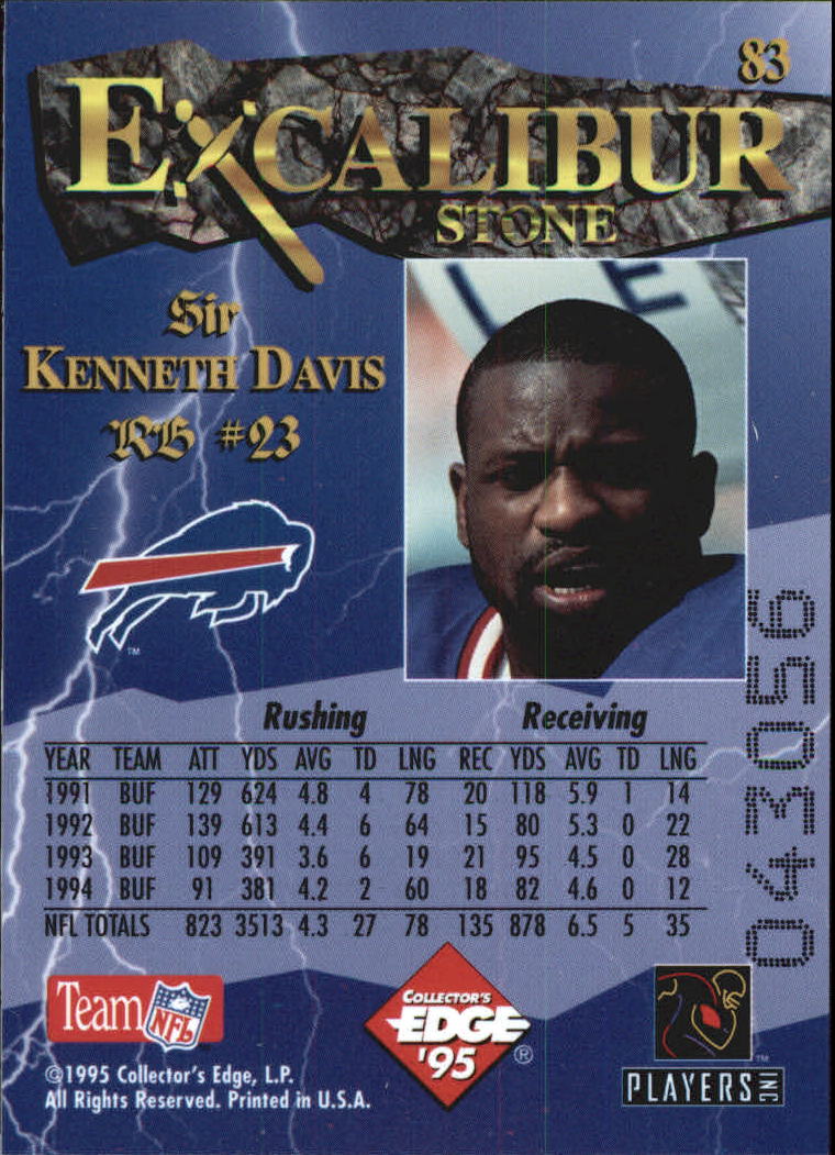 A0723- 1995 Excalibur FB Cards 1-150 +Rookies -You Pick- 15+ FREE US SHIP - Picture 164 of 291