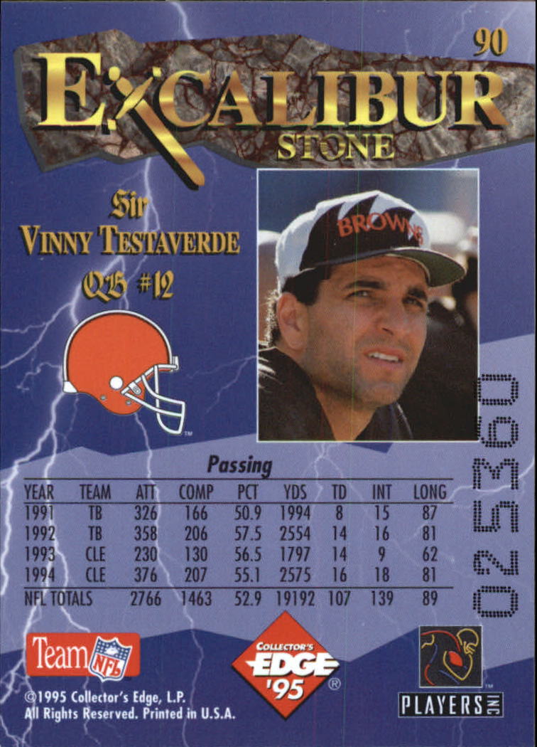 A0723- 1995 Excalibur FB Cards 1-150 +Rookies -You Pick- 15+ FREE US SHIP - Picture 174 of 291