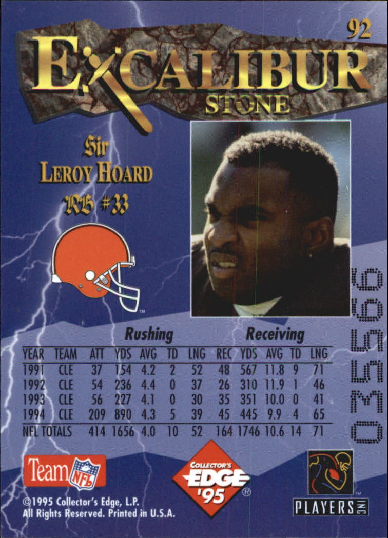 A0723- 1995 Excalibur FB Cards 1-150 +Rookies -You Pick- 15+ FREE US SHIP - Picture 178 of 291