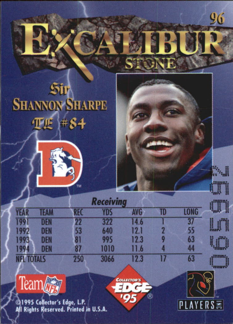 A0723- 1995 Excalibur FB Cards 1-150 +Rookies -You Pick- 15+ FREE US SHIP - Picture 186 of 291
