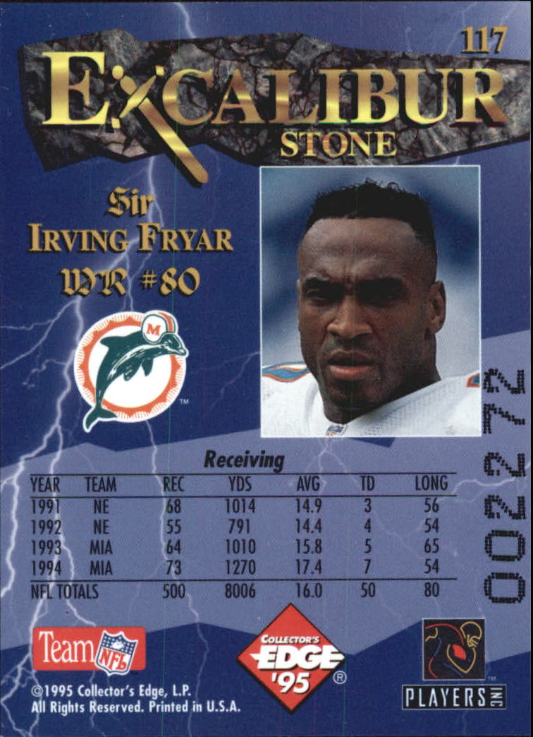 A0723- 1995 Excalibur FB Cards 1-150 +Rookies -You Pick- 15+ FREE US SHIP - Picture 228 of 291
