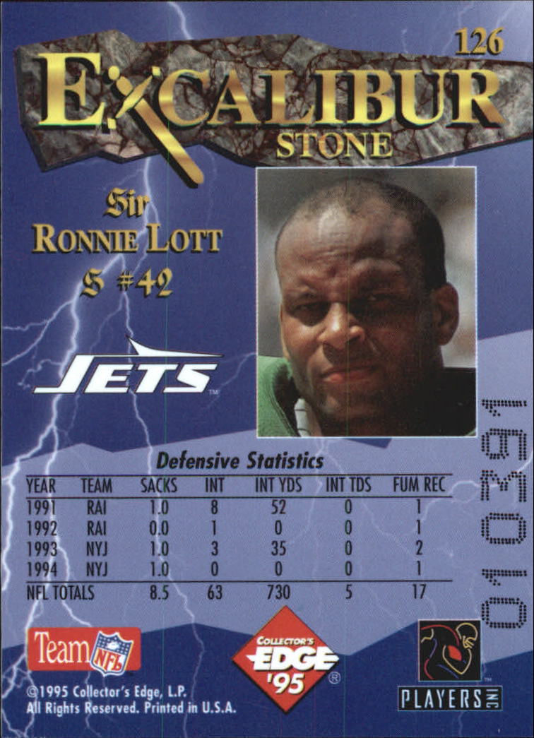 A0723- 1995 Excalibur FB Cards 1-150 +Rookies -You Pick- 15+ FREE US SHIP - Picture 244 of 291