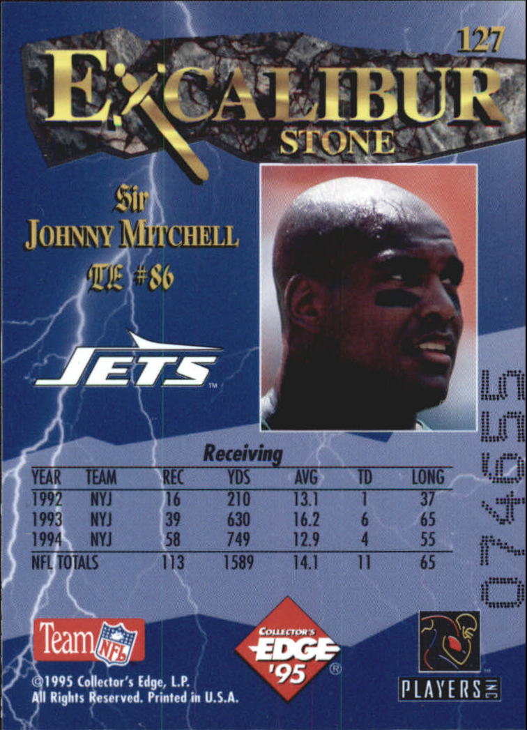 A0723- 1995 Excalibur FB Cards 1-150 +Rookies -You Pick- 15+ FREE US SHIP - Picture 246 of 291