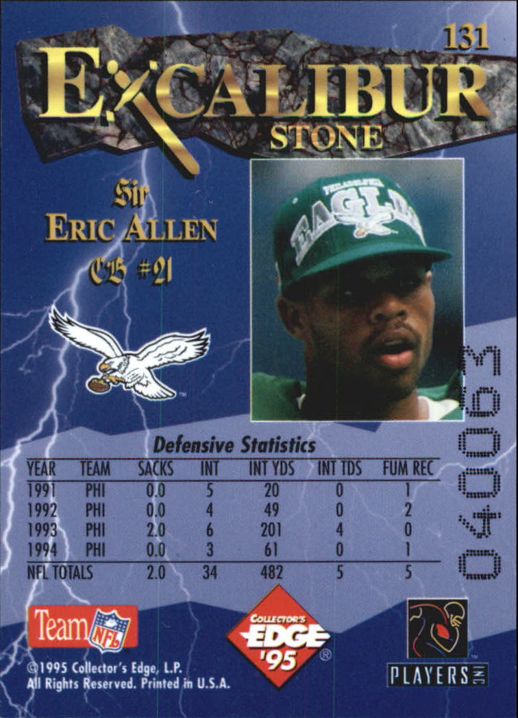 A0723- 1995 Excalibur FB Cards 1-150 +Rookies -You Pick- 15+ FREE US SHIP - Picture 253 of 291