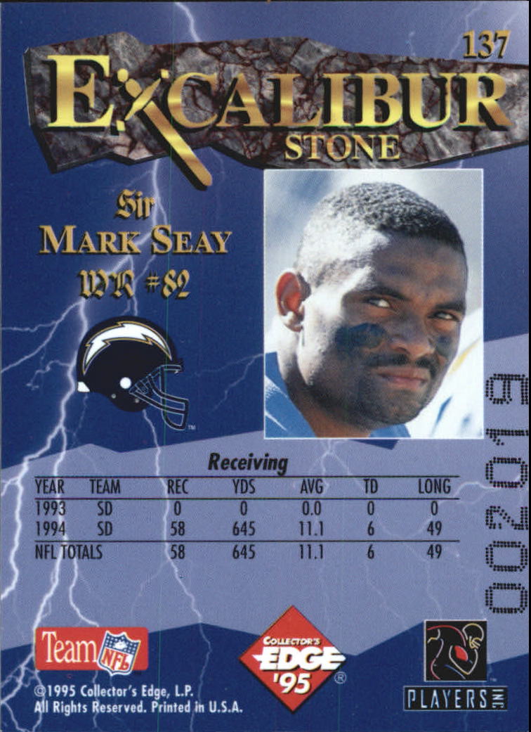 A0723- 1995 Excalibur FB Cards 1-150 +Rookies -You Pick- 15+ FREE US SHIP - Picture 265 of 291