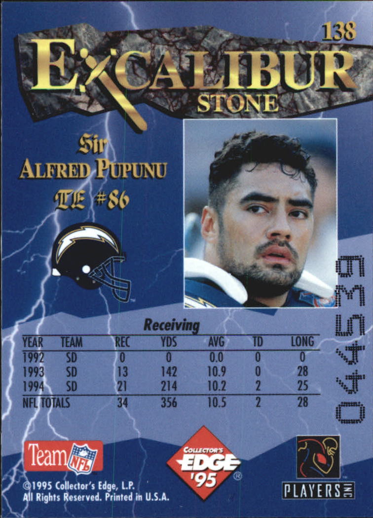 A0723- 1995 Excalibur FB Cards 1-150 +Rookies -You Pick- 15+ FREE US SHIP - Picture 267 of 291