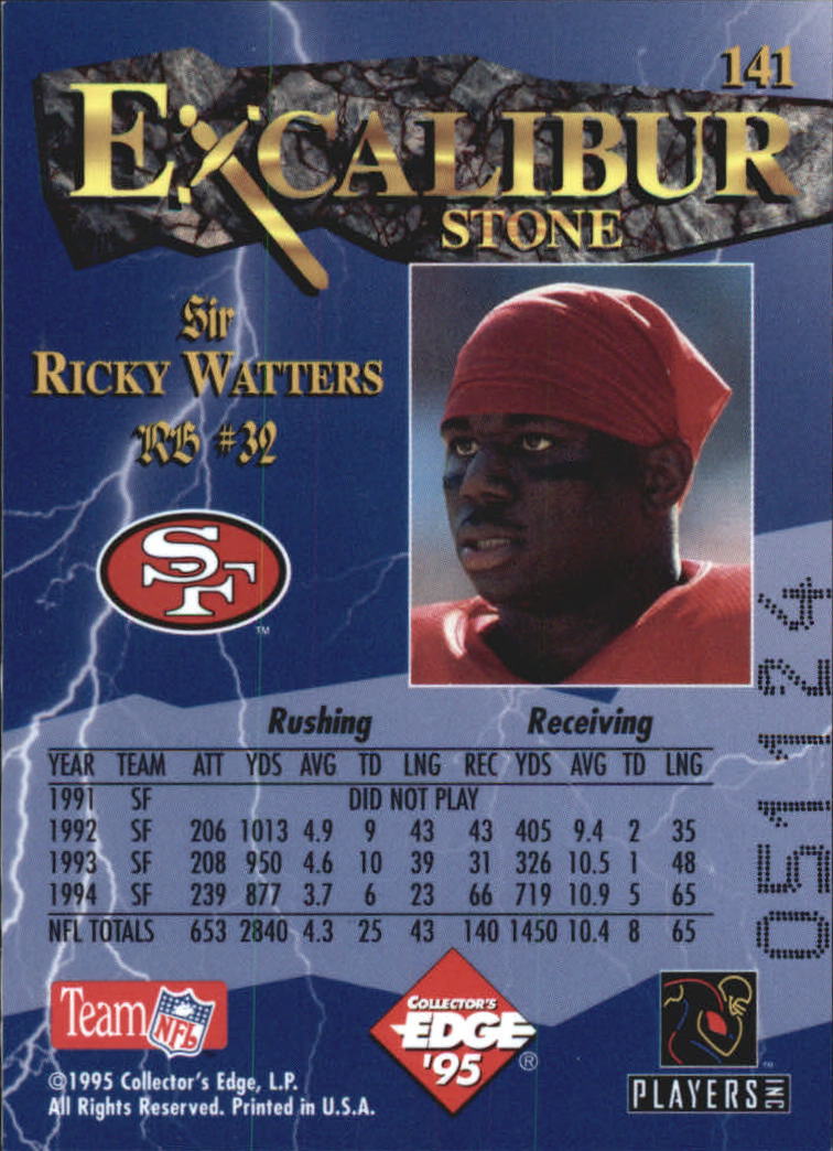 A0723- 1995 Excalibur FB Cards 1-150 +Rookies -You Pick- 15+ FREE US SHIP - Picture 273 of 291
