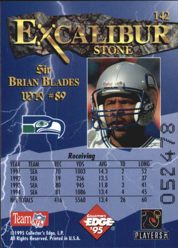 A0723- 1995 Excalibur FB Cards 1-150 +Rookies -You Pick- 15+ FREE US SHIP - Picture 275 of 291