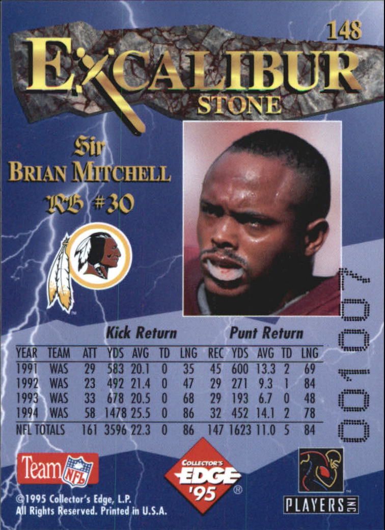 A0723- 1995 Excalibur FB Cards 1-150 +Rookies -You Pick- 15+ FREE US SHIP - Picture 287 of 291