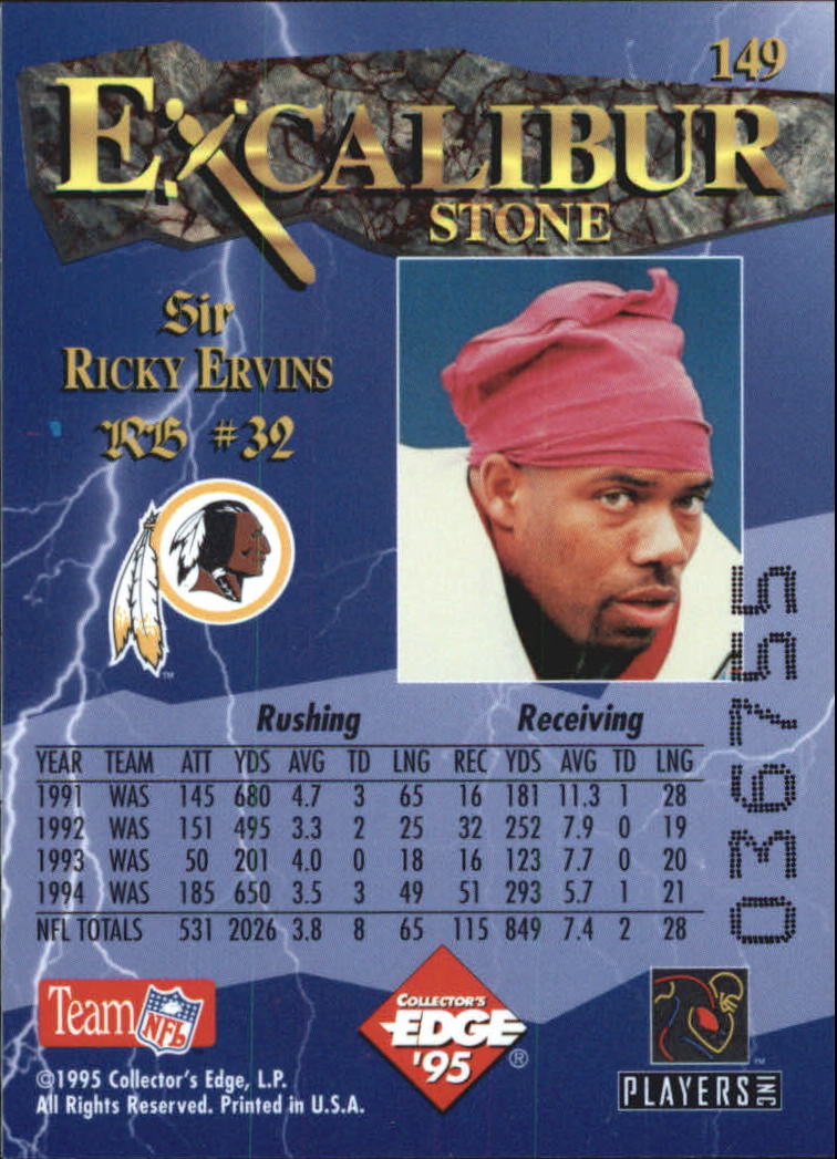 A0723- 1995 Excalibur FB Cards 1-150 +Rookies -You Pick- 15+ FREE US SHIP - Picture 289 of 291