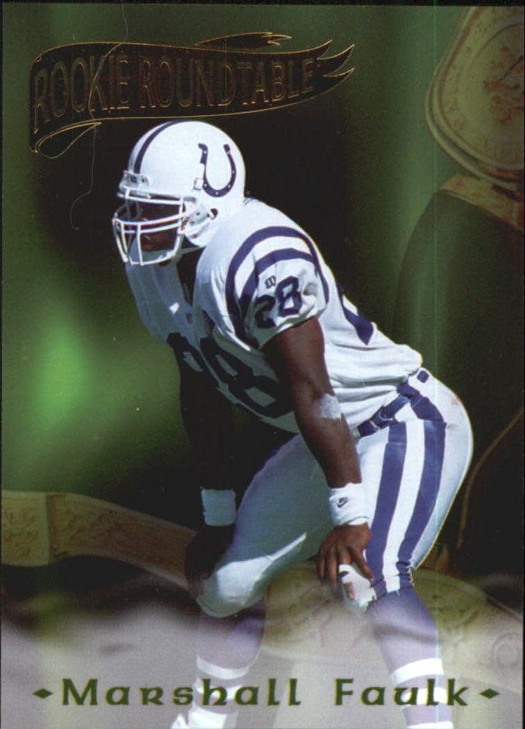1995 Excalibur Rookie Roundtable Redemption Gold #23 Marshall Faulk