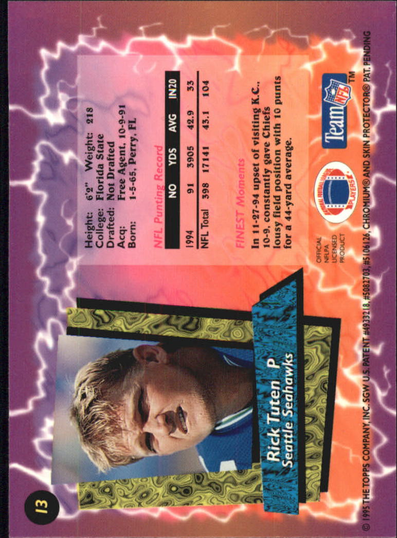 B1941- 1995 Finest Football Card #s 1-200 +Rookies -You Pick- 15+ FREE US SHIP - Picture 23 of 345