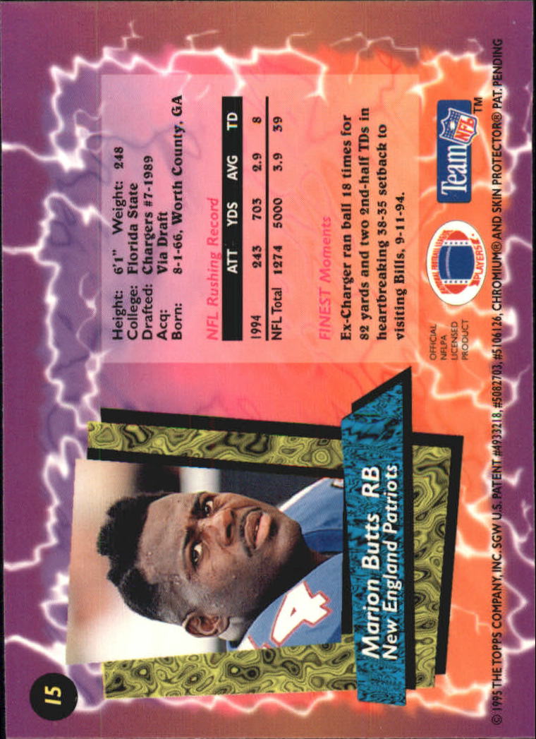 B1941- 1995 Finest Football Card #s 1-200 +Rookies -You Pick- 15+ FREE US SHIP - Picture 27 of 345