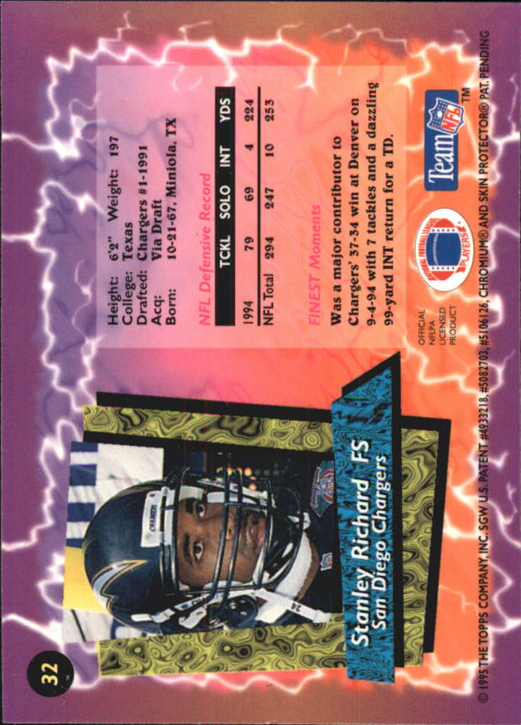 B1941- 1995 Finest Football Card #s 1-200 +Rookies -You Pick- 15+ FREE US SHIP - Picture 55 of 345