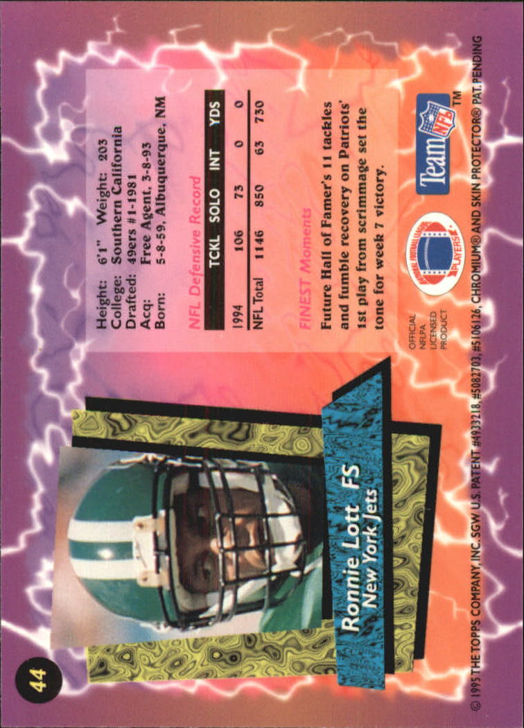 B1941- 1995 Finest Football Card #s 1-200 +Rookies -You Pick- 15+ FREE US SHIP - Picture 79 of 345