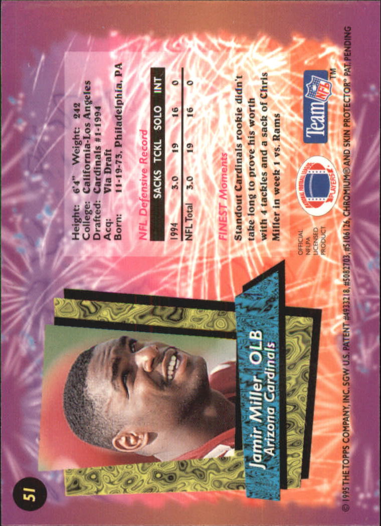 B1941- 1995 Finest Football Card #s 1-200 +Rookies -You Pick- 15+ FREE US SHIP - Picture 93 of 345