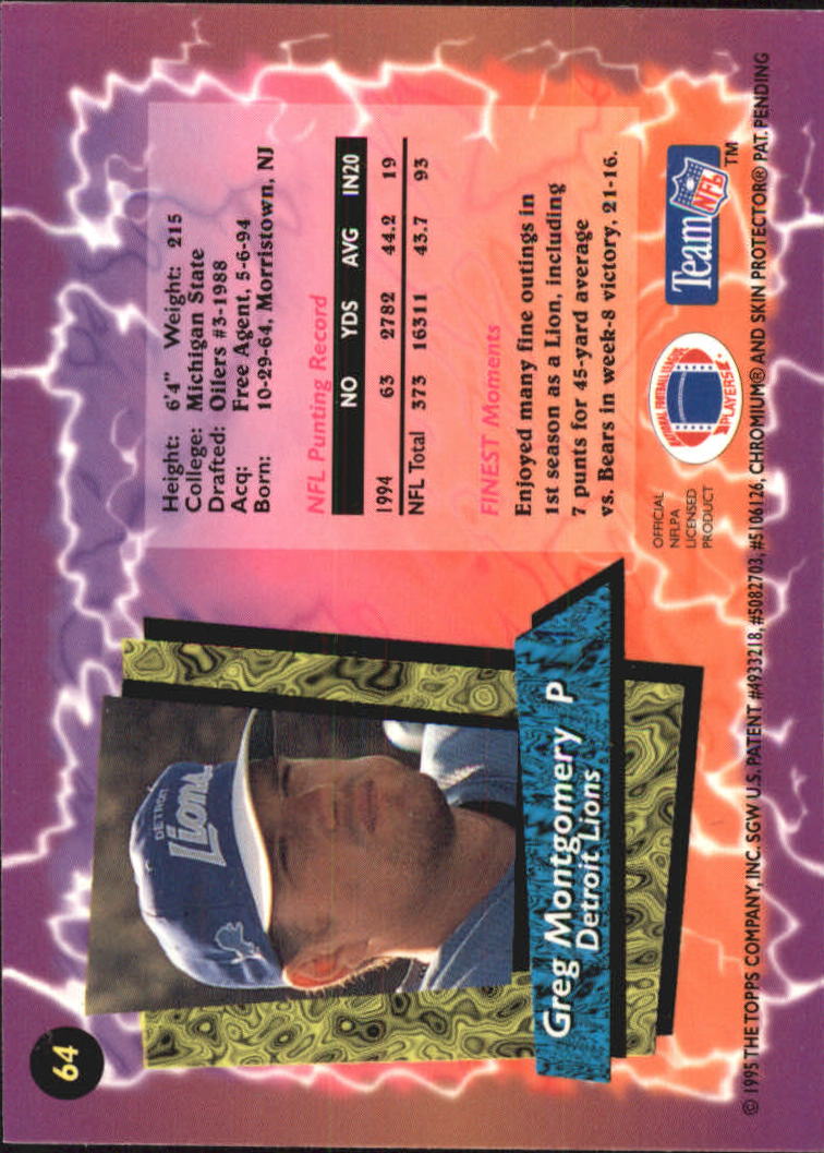 B1941- 1995 Finest Football Card #s 1-200 +Rookies -You Pick- 15+ FREE US SHIP - Picture 109 of 345