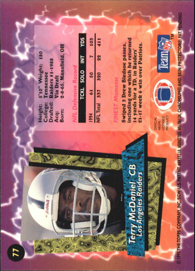 B1941- 1995 Finest Football Card #s 1-200 +Rookies -You Pick- 15+ FREE US SHIP - Picture 129 of 345