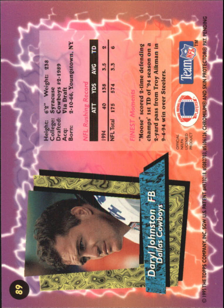 B1941- 1995 Finest Football Card #s 1-200 +Rookies -You Pick- 15+ FREE US SHIP - Picture 151 of 345