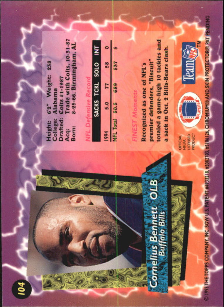 B1941- 1995 Finest Football Card #s 1-200 +Rookies -You Pick- 15+ FREE US SHIP - Picture 177 of 345