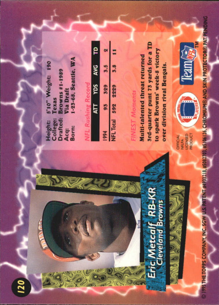 B1941- 1995 Finest Football Card #s 1-200 +Rookies -You Pick- 15+ FREE US SHIP - Picture 207 of 345