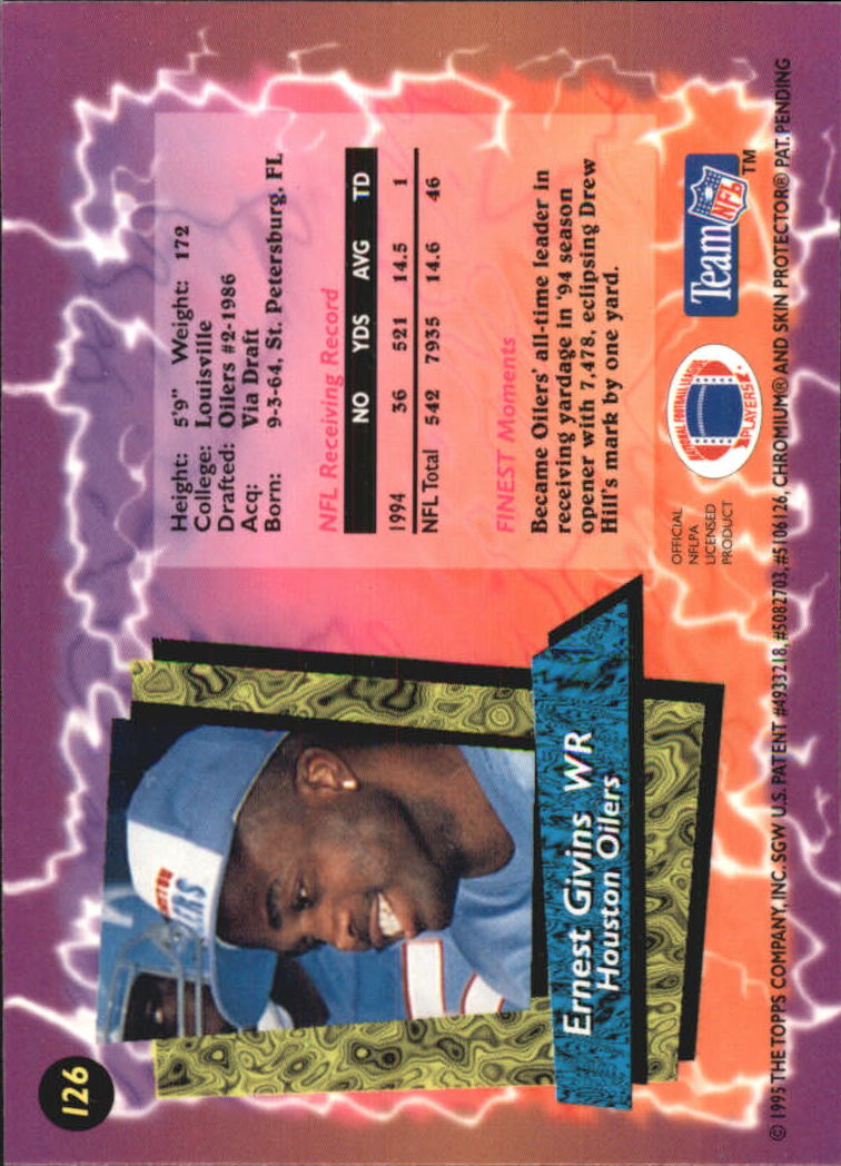 B1941- 1995 Finest Football Card #s 1-200 +Rookies -You Pick- 15+ FREE US SHIP - Picture 217 of 345