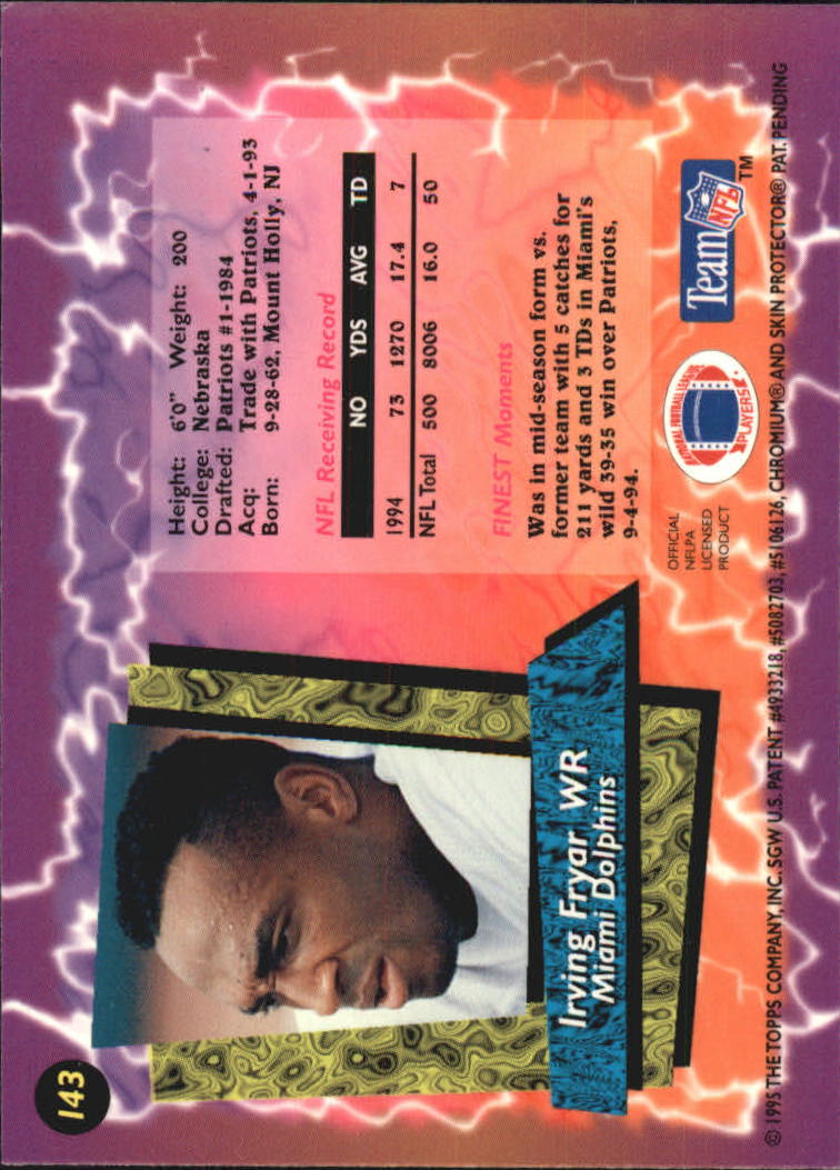 B1941- 1995 Finest Football Card #s 1-200 +Rookies -You Pick- 15+ FREE US SHIP - Picture 244 of 345