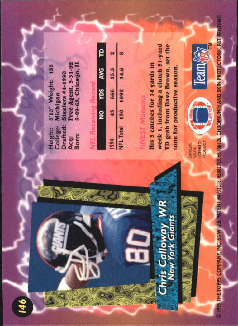 B1941- 1995 Finest Football Card #s 1-200 +Rookies -You Pick- 15+ FREE US SHIP - Picture 248 of 345