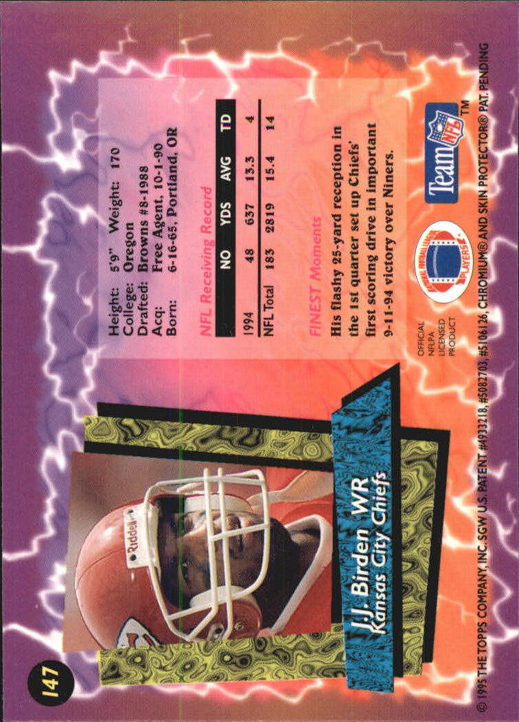 B1941- 1995 Finest Football Card #s 1-200 +Rookies -You Pick- 15+ FREE US SHIP - Picture 250 of 345
