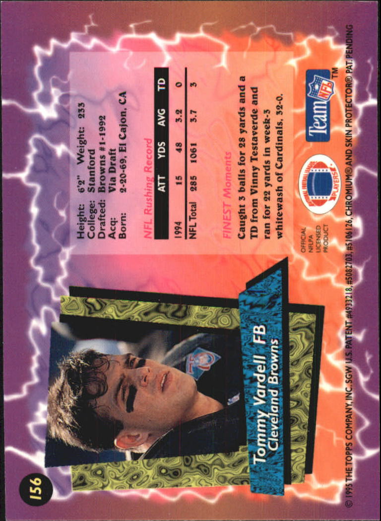 B1941- 1995 Finest Football Card #s 1-200 +Rookies -You Pick- 15+ FREE US SHIP - Picture 266 of 345