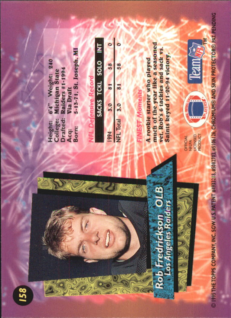 B1941- 1995 Finest Football Card #s 1-200 +Rookies -You Pick- 15+ FREE US SHIP - Picture 270 of 345