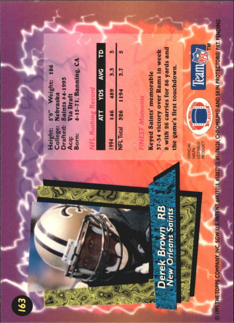 B1941- 1995 Finest Football Card #s 1-200 +Rookies -You Pick- 15+ FREE US SHIP - Picture 278 of 345
