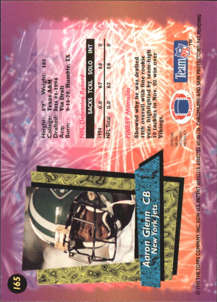 B1941- 1995 Finest Football Card #s 1-200 +Rookies -You Pick- 15+ FREE US SHIP - Picture 282 of 345