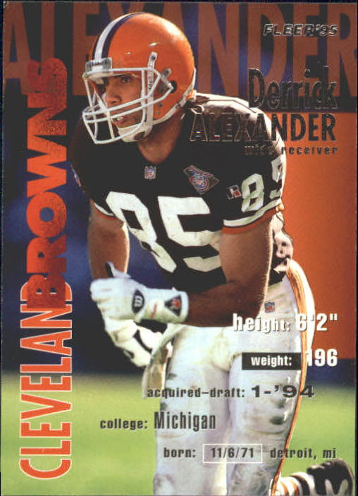 1995 Fleer #75 Derrick Alexander WR