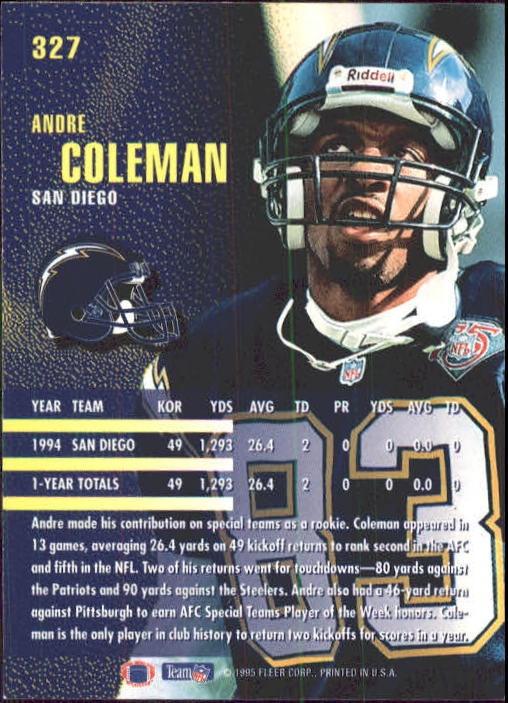 A9318- 1995 Fleer Football Cards 251-400 +Inserts -You Pick- 15+ FREE US SHIP - Picture 137 of 330