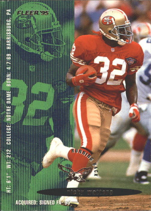 1995 Fleer #354 Ricky Watters