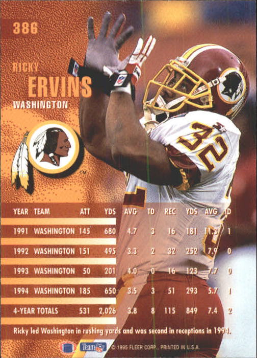A9318- 1995 Fleer Football Cards 251-400 +Inserts -You Pick- 15+ FREE US SHIP - Picture 247 of 330