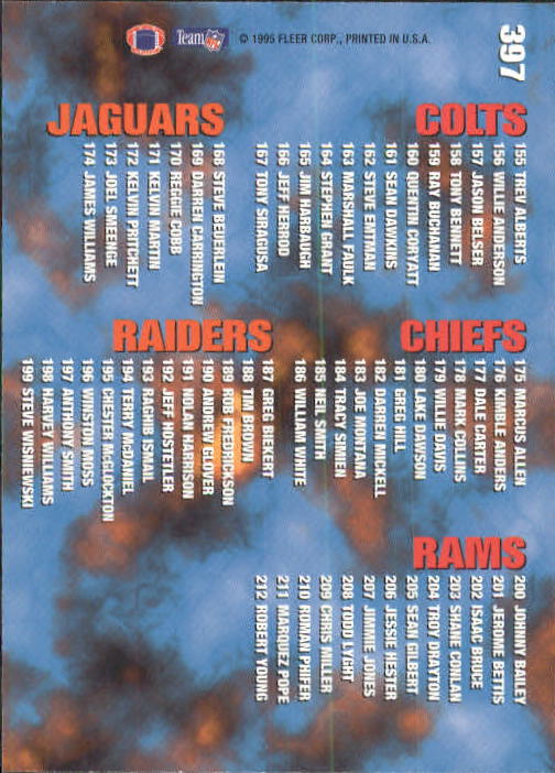 A9318- 1995 Fleer Football Cards 251-400 +Inserts -You Pick- 15+ FREE US SHIP - Picture 265 of 330