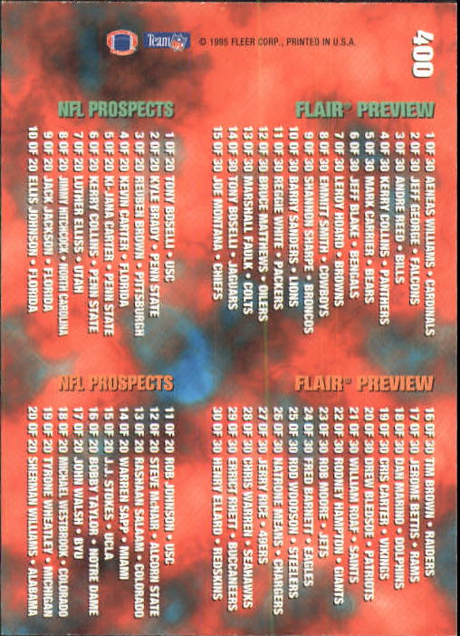 A9318- 1995 Fleer Football Cards 251-400 +Inserts -You Pick- 15+ FREE US SHIP - Picture 271 of 330