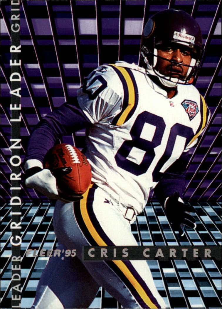 1995 Fleer Gridiron Leaders #1 Cris Carter