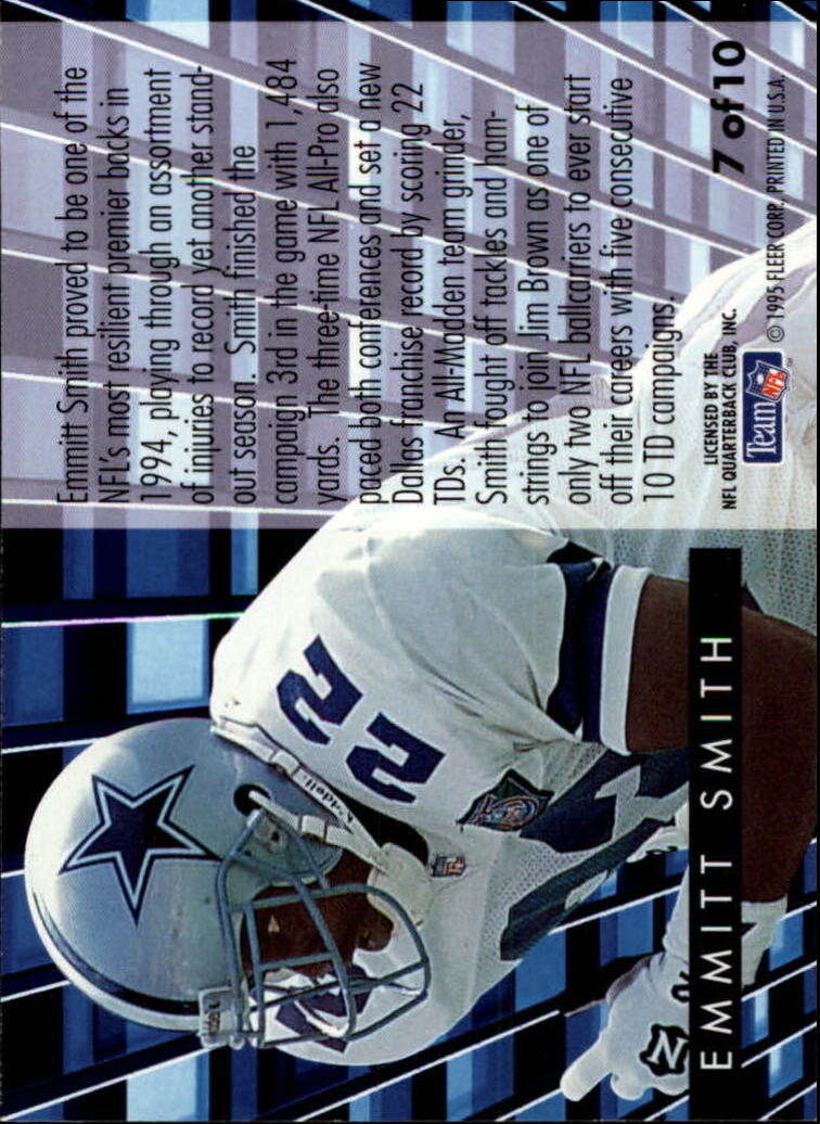 1995 Fleer Football "Insert" Cards