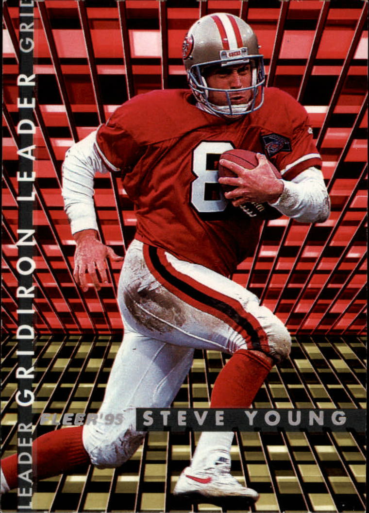 2002 Fleer Showcase Air to the Throne Jerseys Steve Young 49ers A 