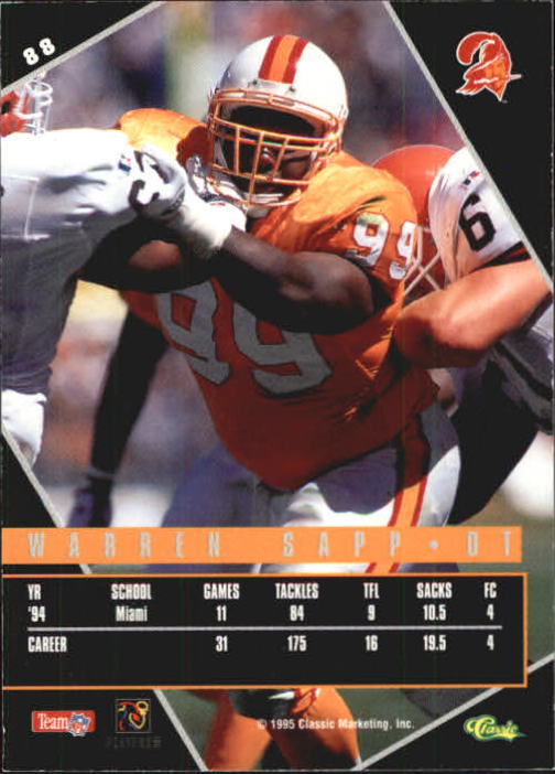 1995 Images Live (Classic) Football "Main Set" Base Cards - Picture 15 of 22