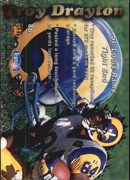 1995 Pacific Prisms #86 Troy Drayton back image