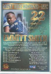 1995 Pacific Prisms Kings of the NFL #5 Emmitt Smith back image