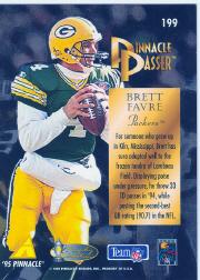 1995 Pinnacle Trophy Collection #199 Brett Favre PP back image