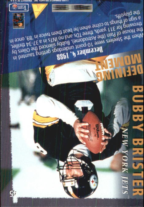 1995 Pinnacle Club Collection #45 Bubby Brister back image
