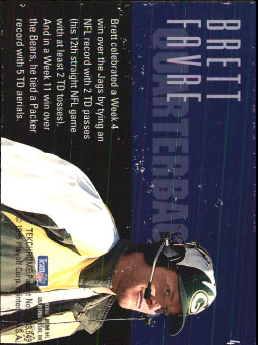 1995 Playoff Contenders #4 Brett Favre back image