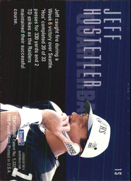 1995 Playoff Contenders #15 Jeff Hostetler back image